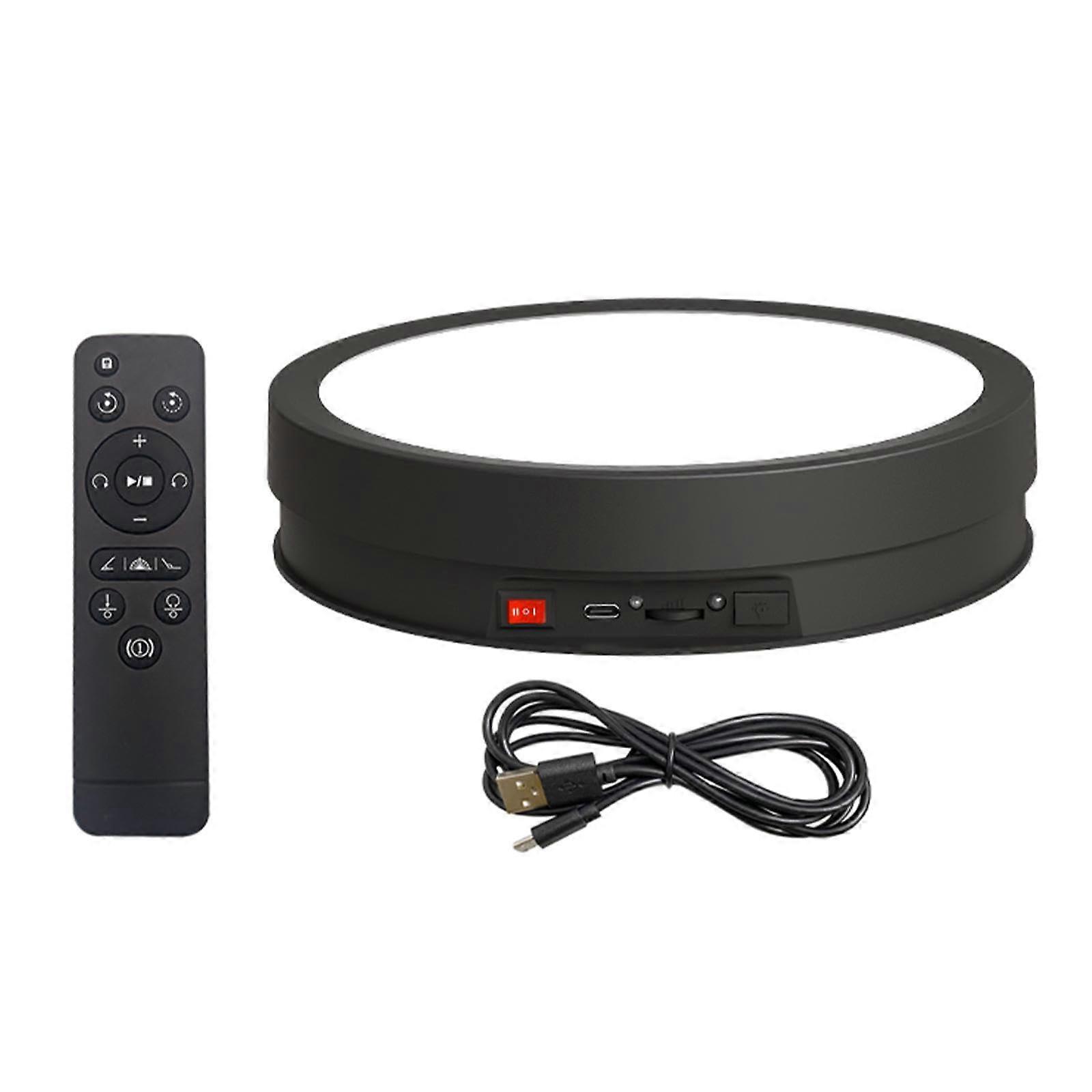 360 Degree Rotating Turntable Motorized Jewelry Holder Stand Automatic Rotating Plate For Shampoo Watch C Style C