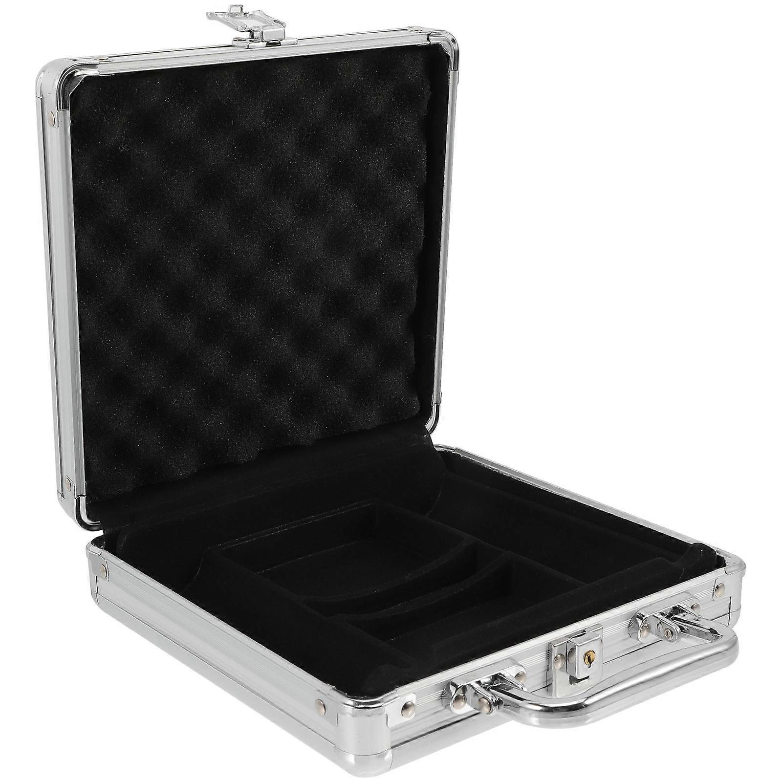 Alloy Poker Chip Case Large Capacity Poker Chip Carrier for Storage