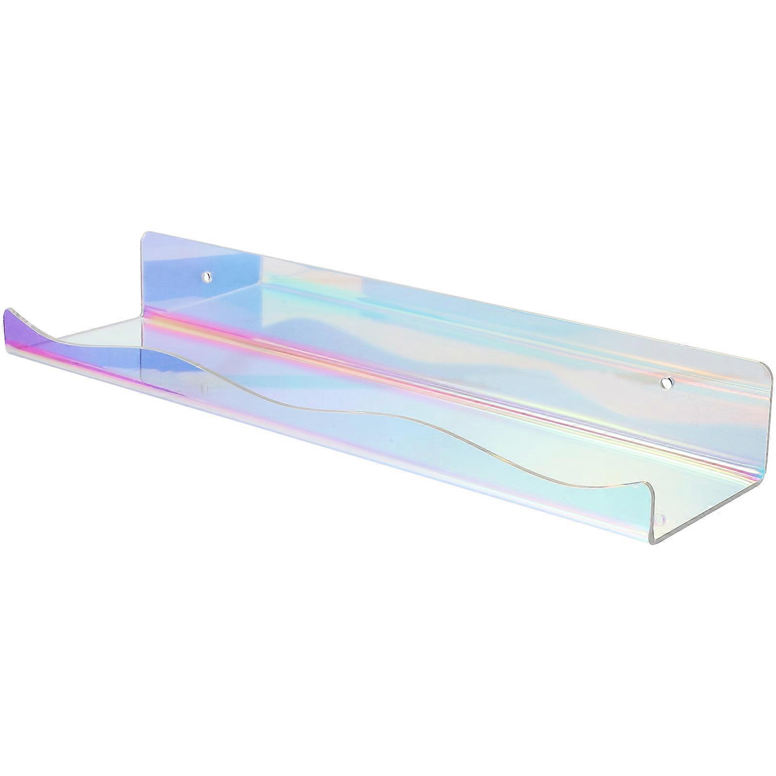 Wall Hanging Storage Organizer for Storage Use 3Pcs Colorful Acrylic Shelves