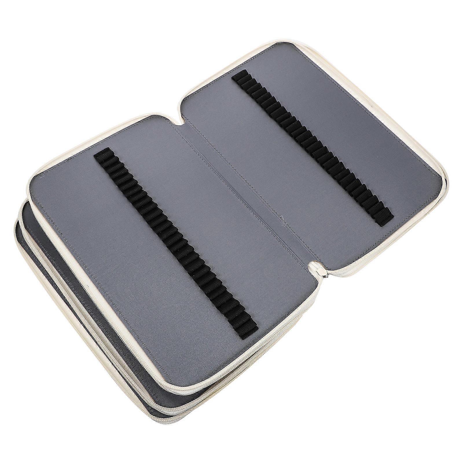 Pencil Cases For Students Simple Pencils Bag Daily Use PU 11.79X7.86X3.34in Storage