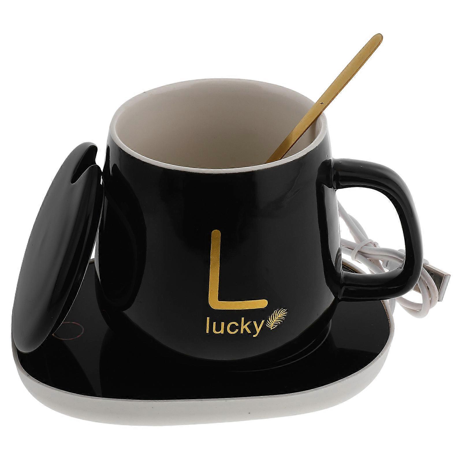 USB Powered Heated Coaster Kit With 2 Sets Of Constant Temperature Coffee Mug Warmers For Office Use Ensuring Hot Drinks Stay Ideal Temperature