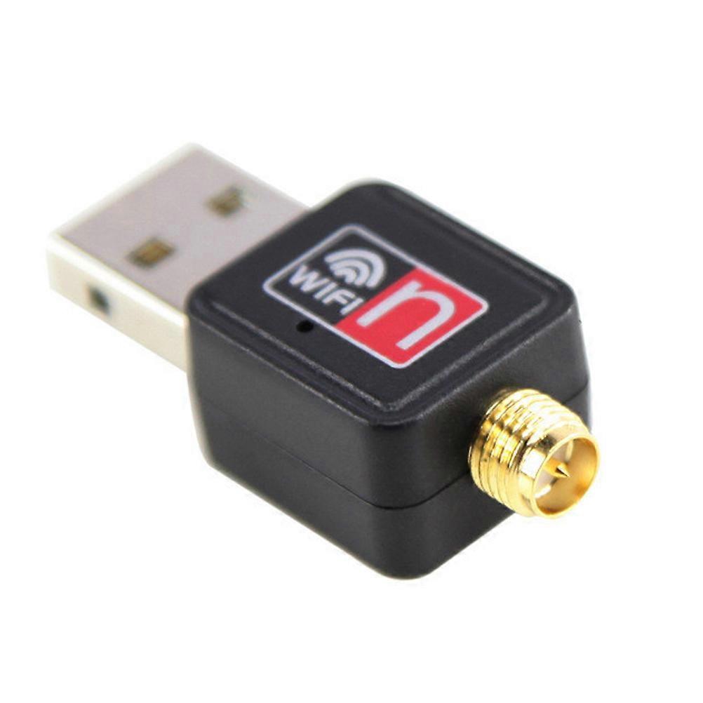Wireless WiFi Dongle USB 2.0 Wlan Adapter 150mbit Antenne Black with Cd