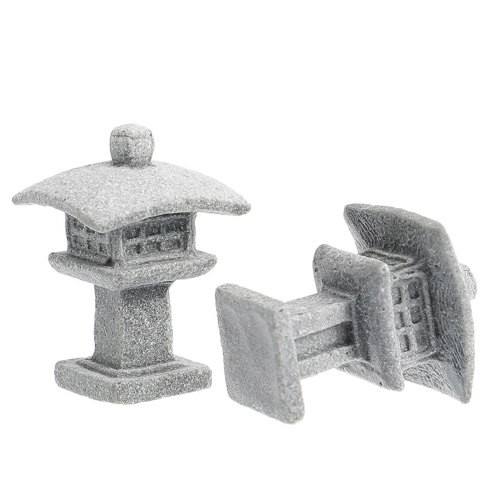 Miniature Statue For Outdoor Decoration In Grey Color Designed For Garden Enthusiasts 10Pcs