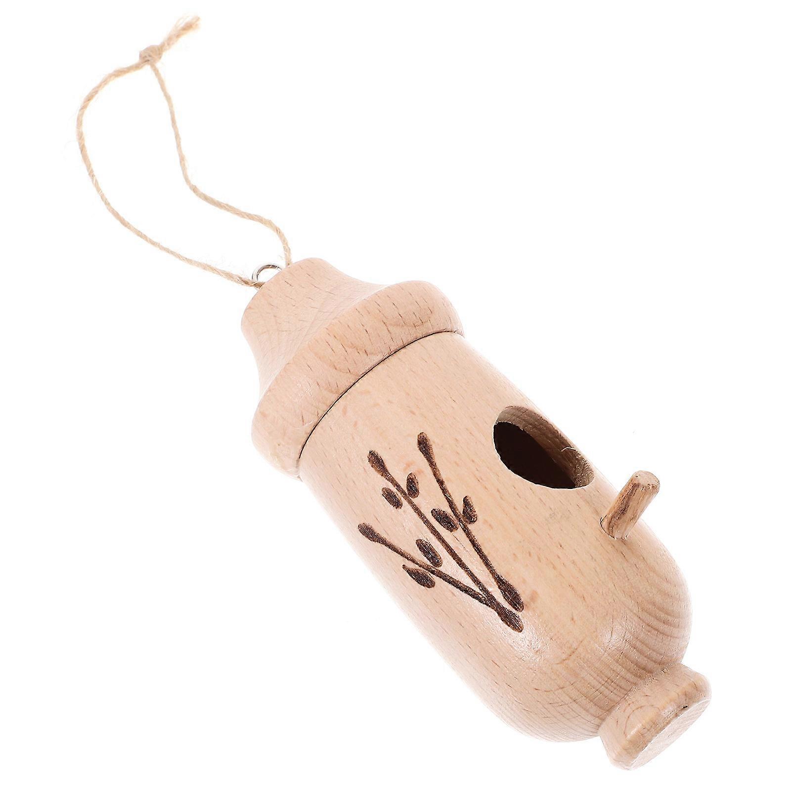 Wooden Bird Feeder Hummingbird Nest Hanging House for 2Pcs Garden