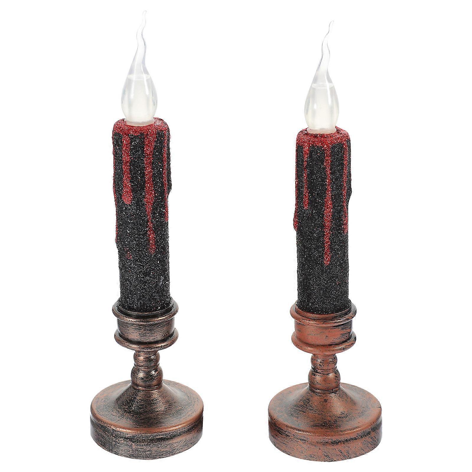 Assorted Color LED Flameless Candle Light 4Pcs for Decoration