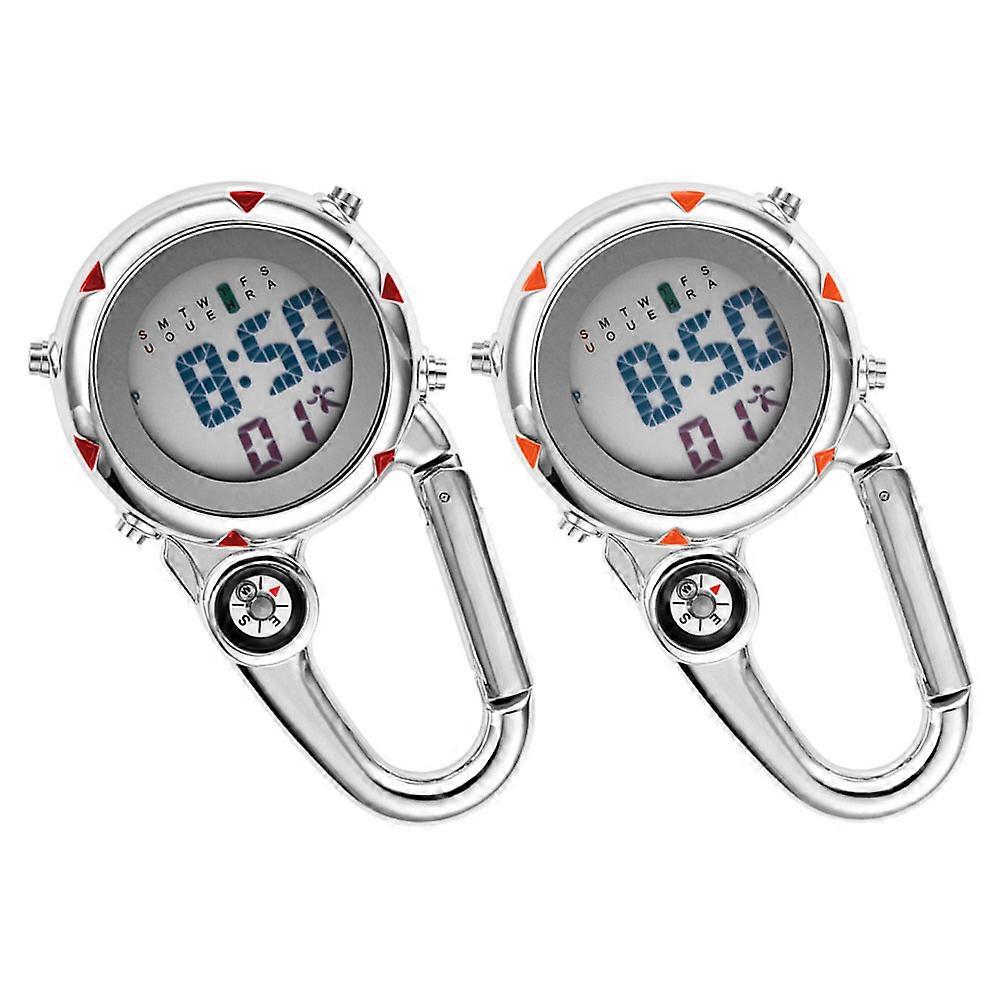 Buckle Watch Multi-Use Metal Watch for Climbing Use 4Pcs Clip on Design