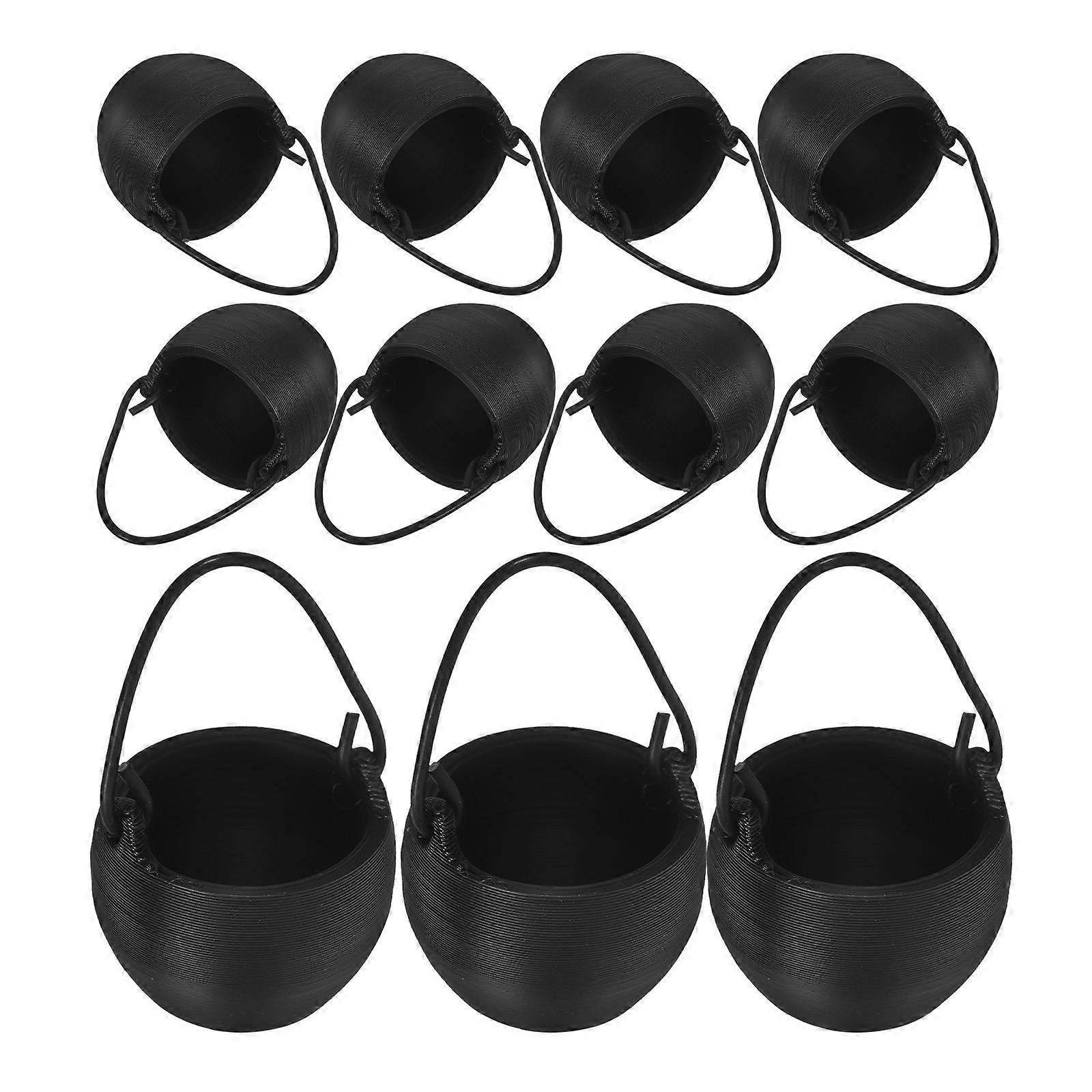 Halloween Mini Cauldron Pot with Handle for Party Decoration 80Pcs