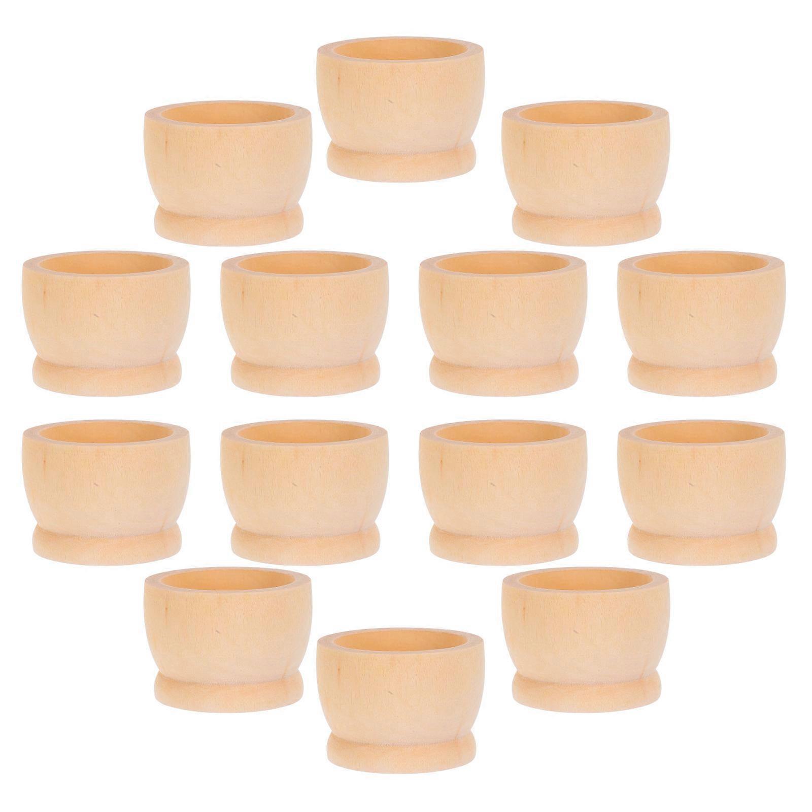 Easter Egg Holder Wooden Egg Cups for Home Decoration 60Pcs Set