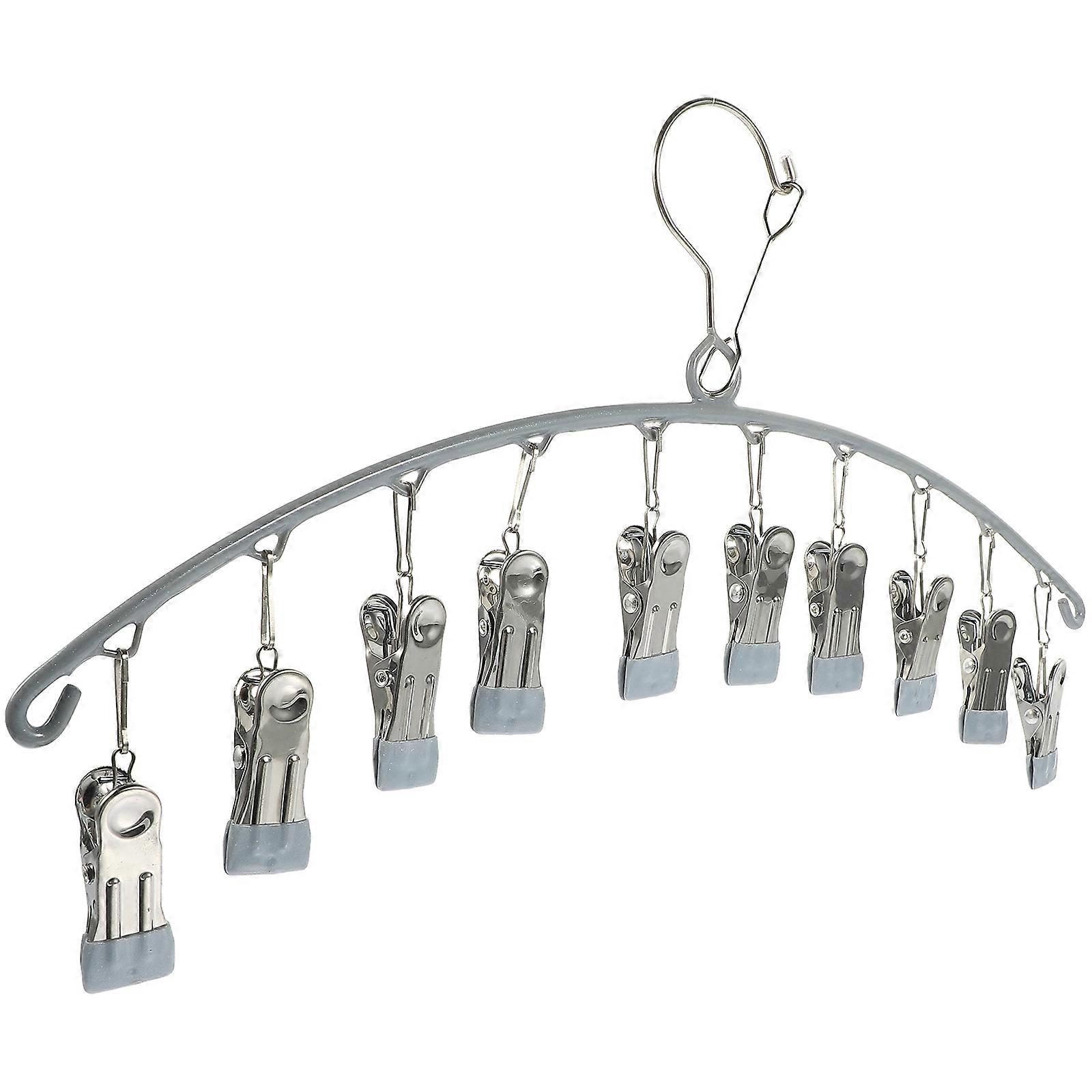 Laundry Drying Rack Sock Dryer Hanger for Home Use 3Pcs Grey Versatile