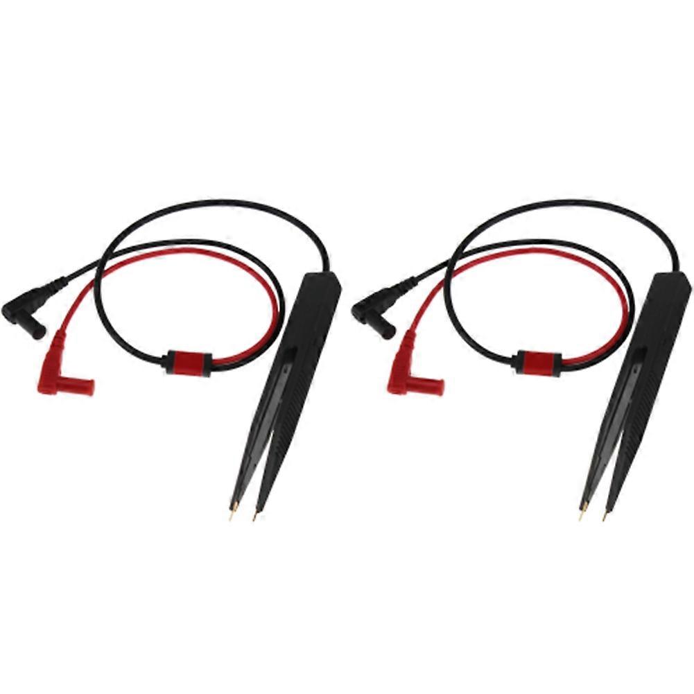 2PCS for SMD LCR Chip Test Clip Capacitance Inductor Resistance Test Clip Meter Lead Probe Multimeter Tweezer