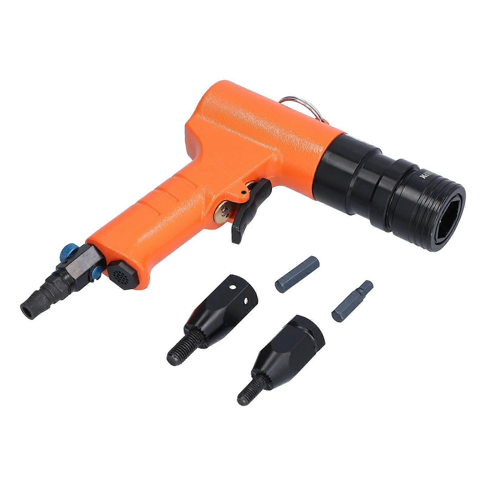 Pneumatic Rivet Nut Gun Pull Riveting Automatic Air Riveter Tool M8/M10 KV7804F JP Interface