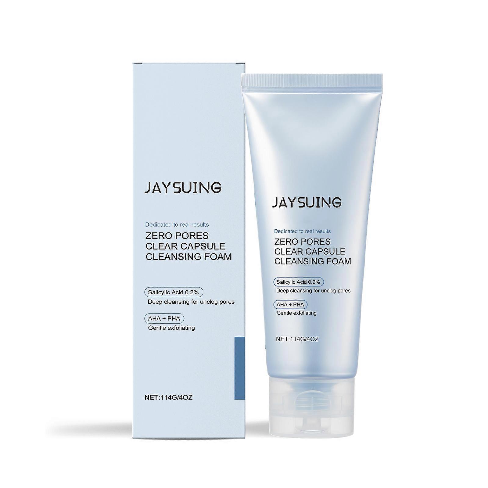 Jaysuing Salicylic Acid Facial Cleanser, Delicate Pore Mildly Remove Acne Moist Skin Moisturizing Cleansing