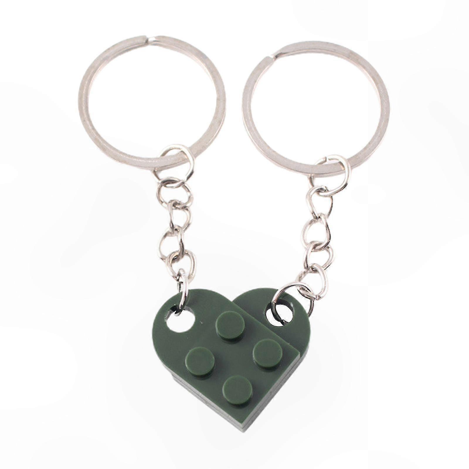 Multi-color Creative Couple Keychain - Love Building Blocks Key Chain for Couples Gifts