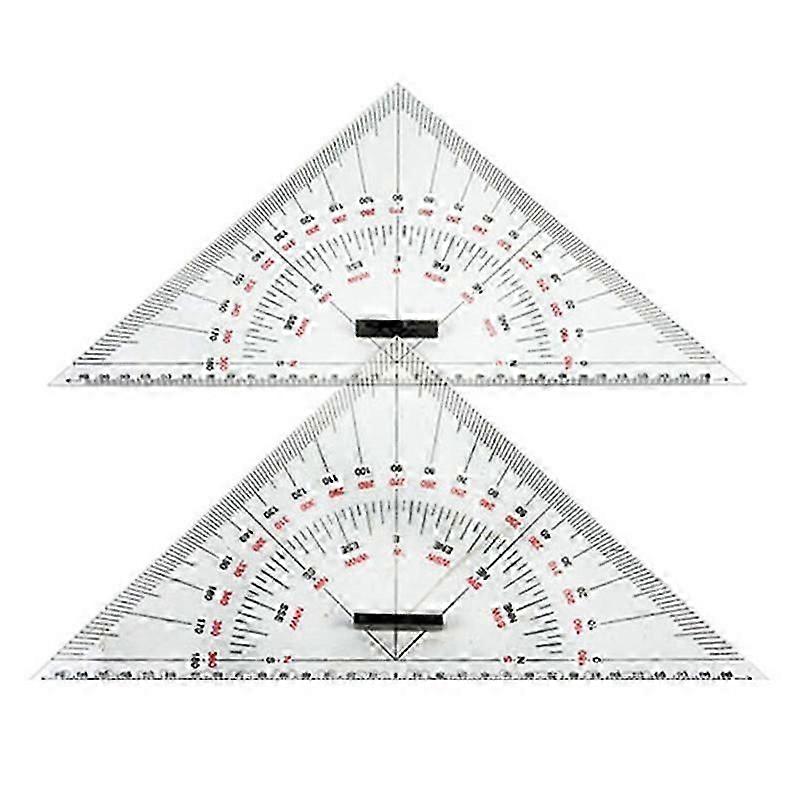 Chart Drawing Triangle Ruler for Ship Drawing 300mm Large-Scale Triangle Ruler for Distance Measurem