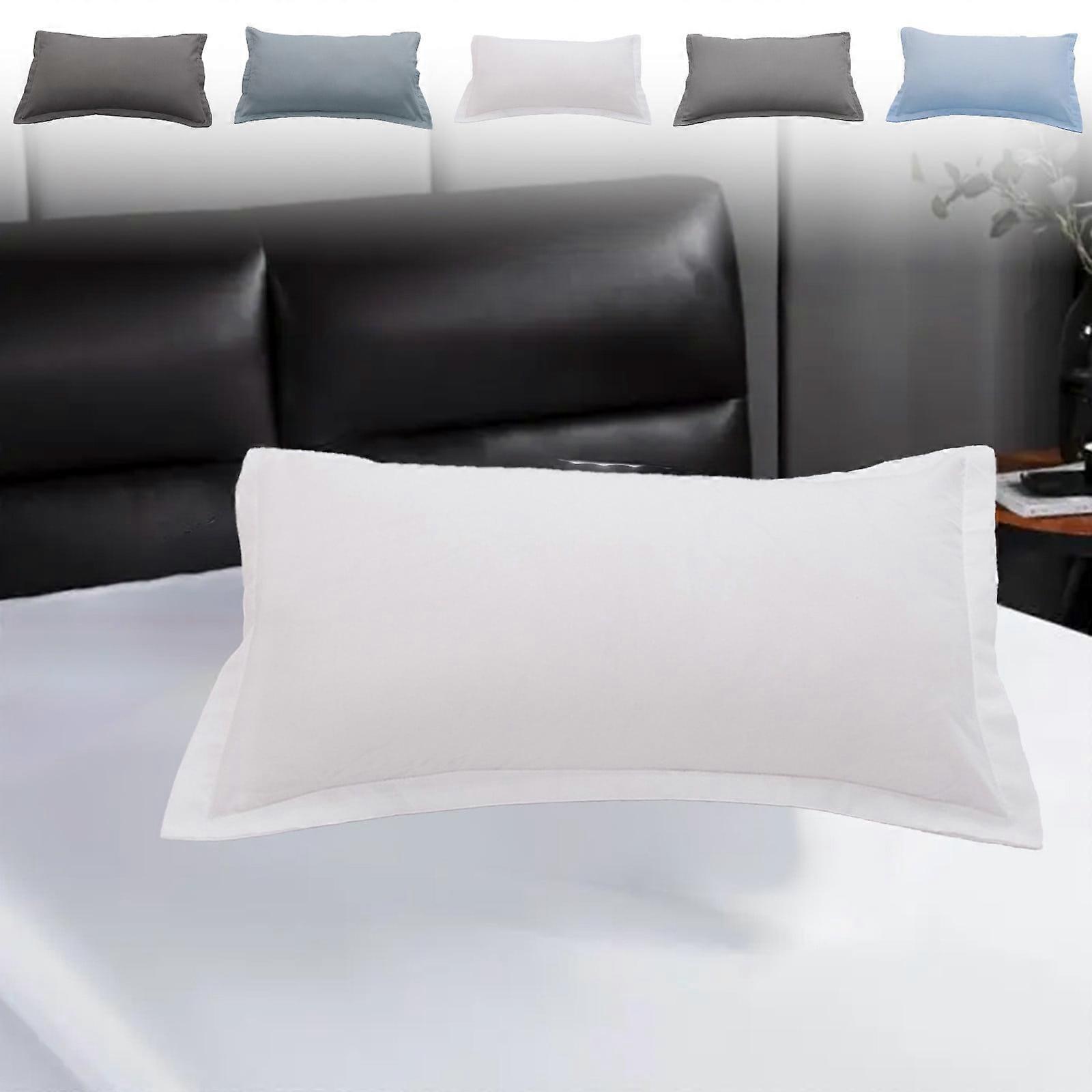 Jacenvly 5 Colors Solid Pillowcase 18.90X29.13 Inch, Soft Breathable Polyester Sleep Pillowcase, Indoor Christmas Decorations, compatible with fall