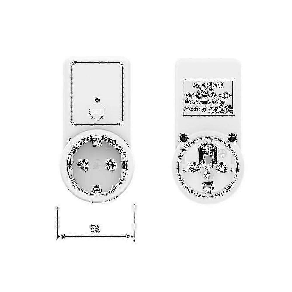 25-26 Remote control power outlet for home 5x wireless EU smart plug