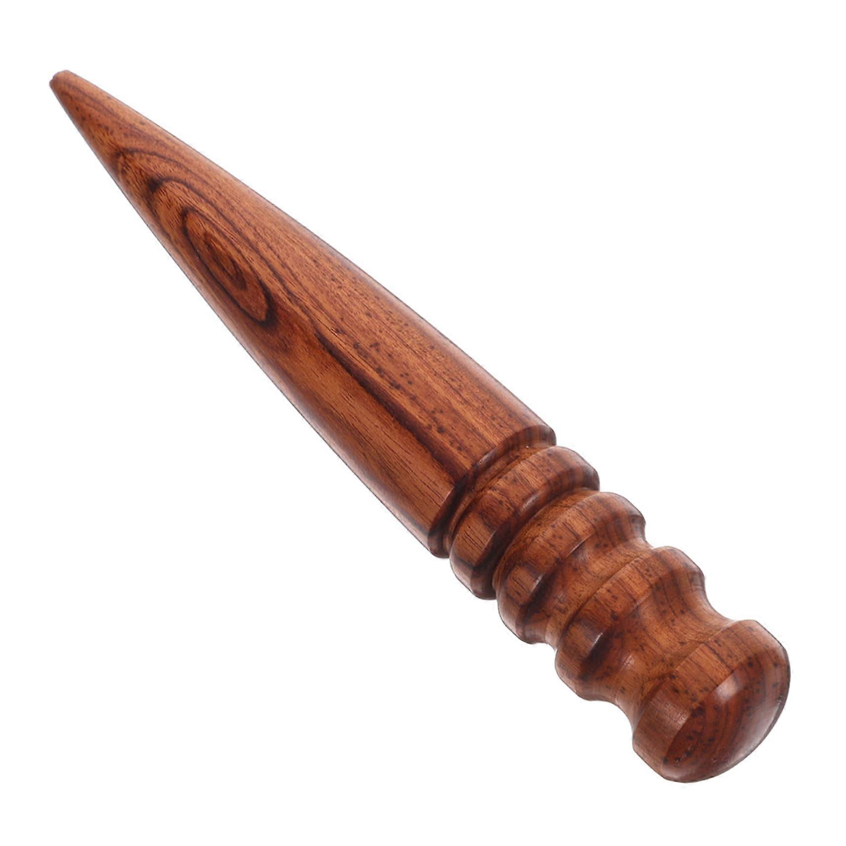 DIY Leather Edge Burnisher Wood Handle Leather Tool For Polishing And Refining Edges