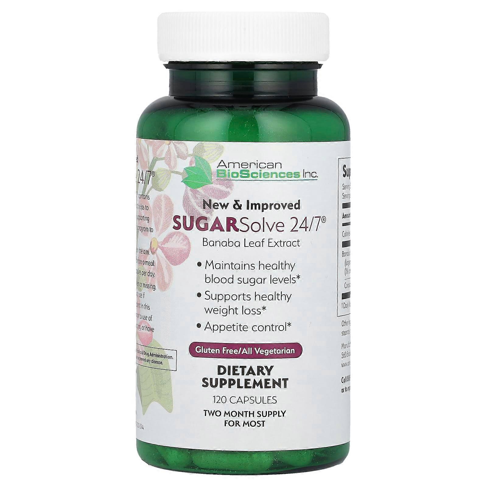 SUGARSolve 24/7ÃÂÃÂÃÂÃÂÃÂÃÂÃÂÃÂ¬ÃÂÃÂÃÂÃÂÃÂÃÂÃÂÃÂ, 120 Capsules