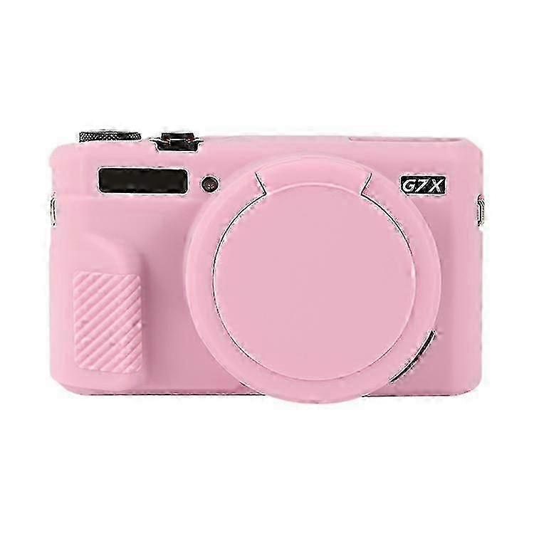 25-26 Soft Silicone Protective Case with Lens Cover For Canon PowerShot G7 X Mark II / G7X2