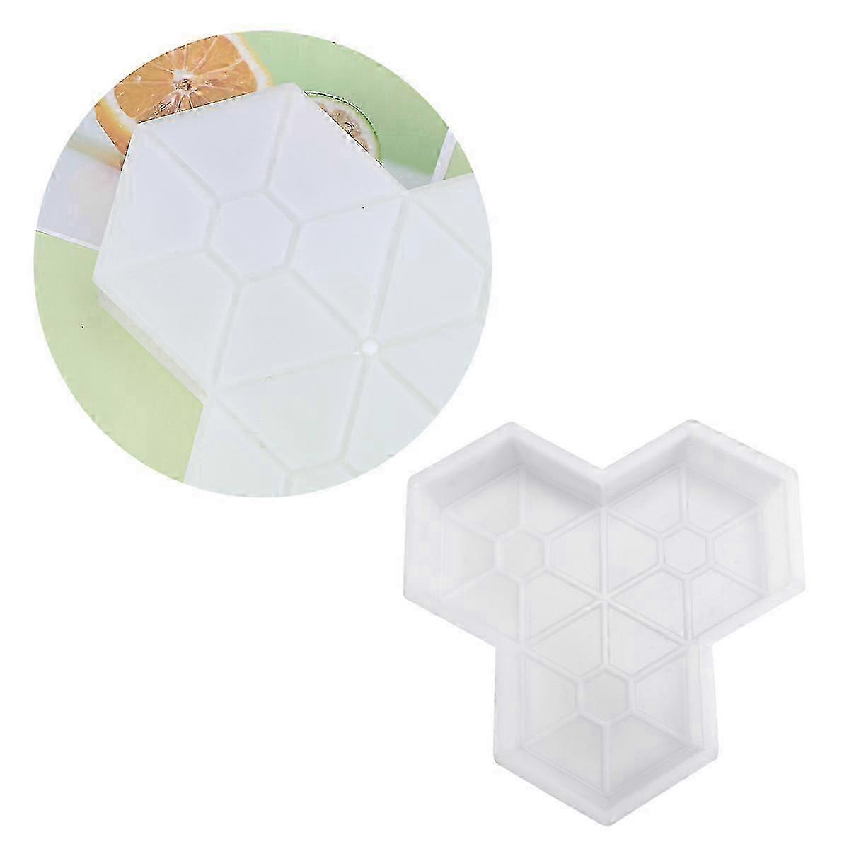 25-26 Plastic Maple Leaf Path Maker Mold Manually Paving Cement Brick Molds Stepping Stone Road Making Tool
