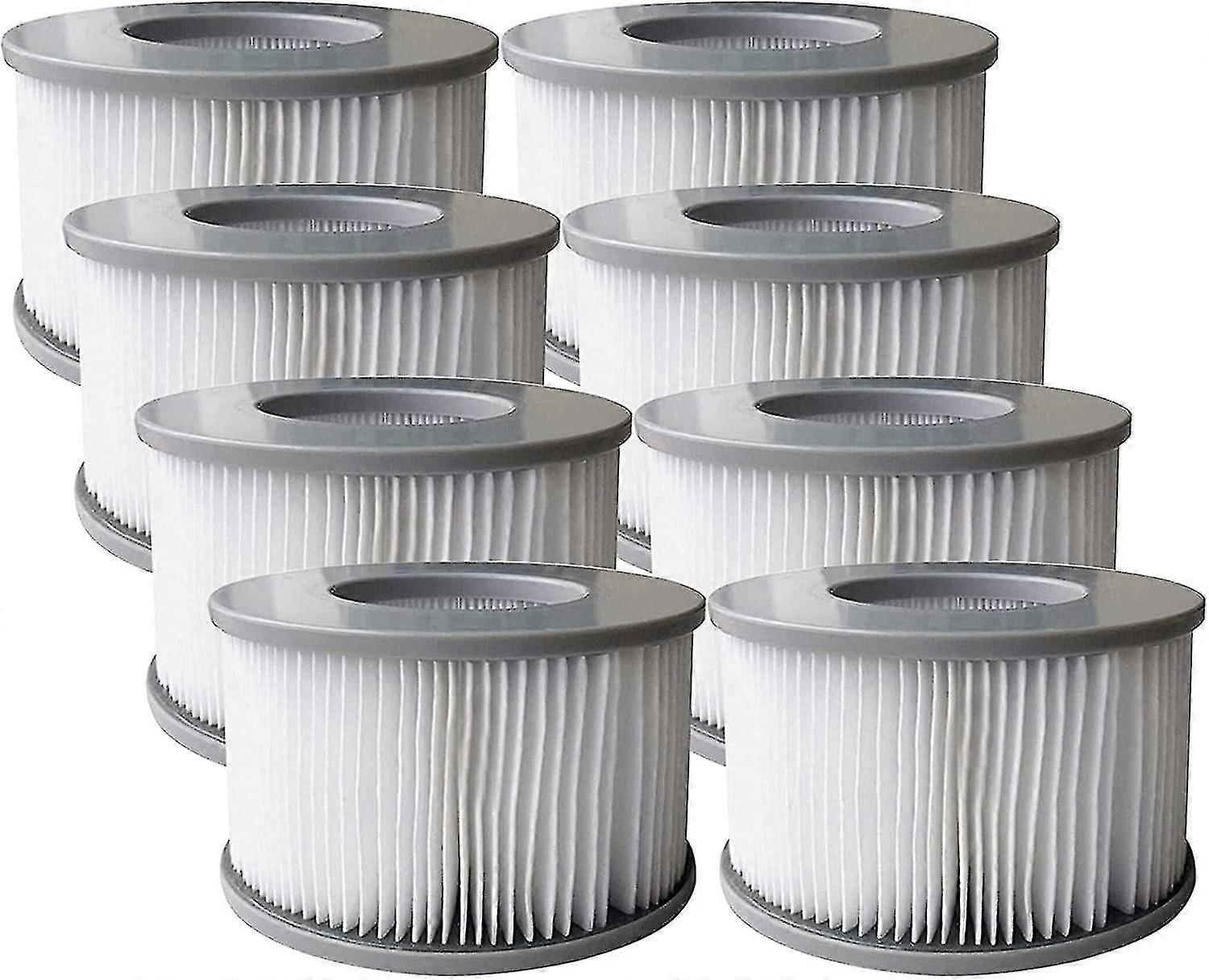 Pack Of 8 Replacement Filter Cartridges For MSpa Spa Inflatable Pool,Jacuzzi Pool Filters