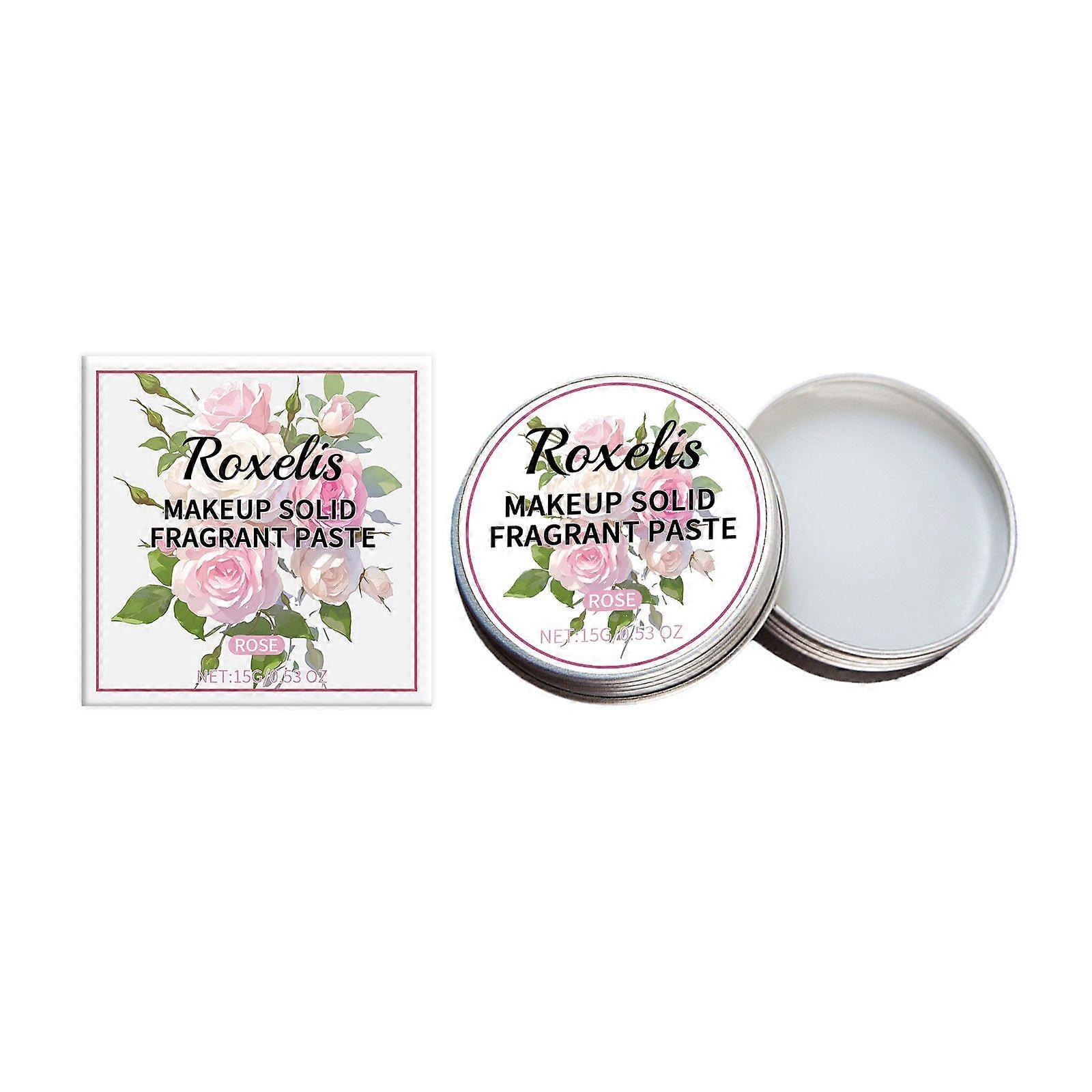 Roxelis Solid Rose Ointment Fresh Alight Fragrance Lasting Everyday Dating Charming Charm Portable Solid Balm Ointment