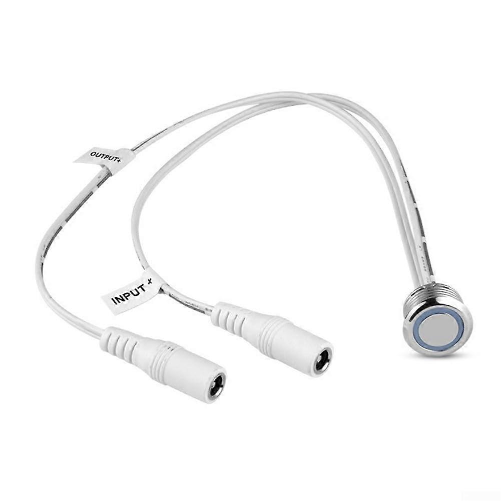 12V Dimmable Switch For DC Light Strip, Touch Sensor Dimmer, 60W Max Load, Plastic+Metal Switch For Cabinet Kitchen