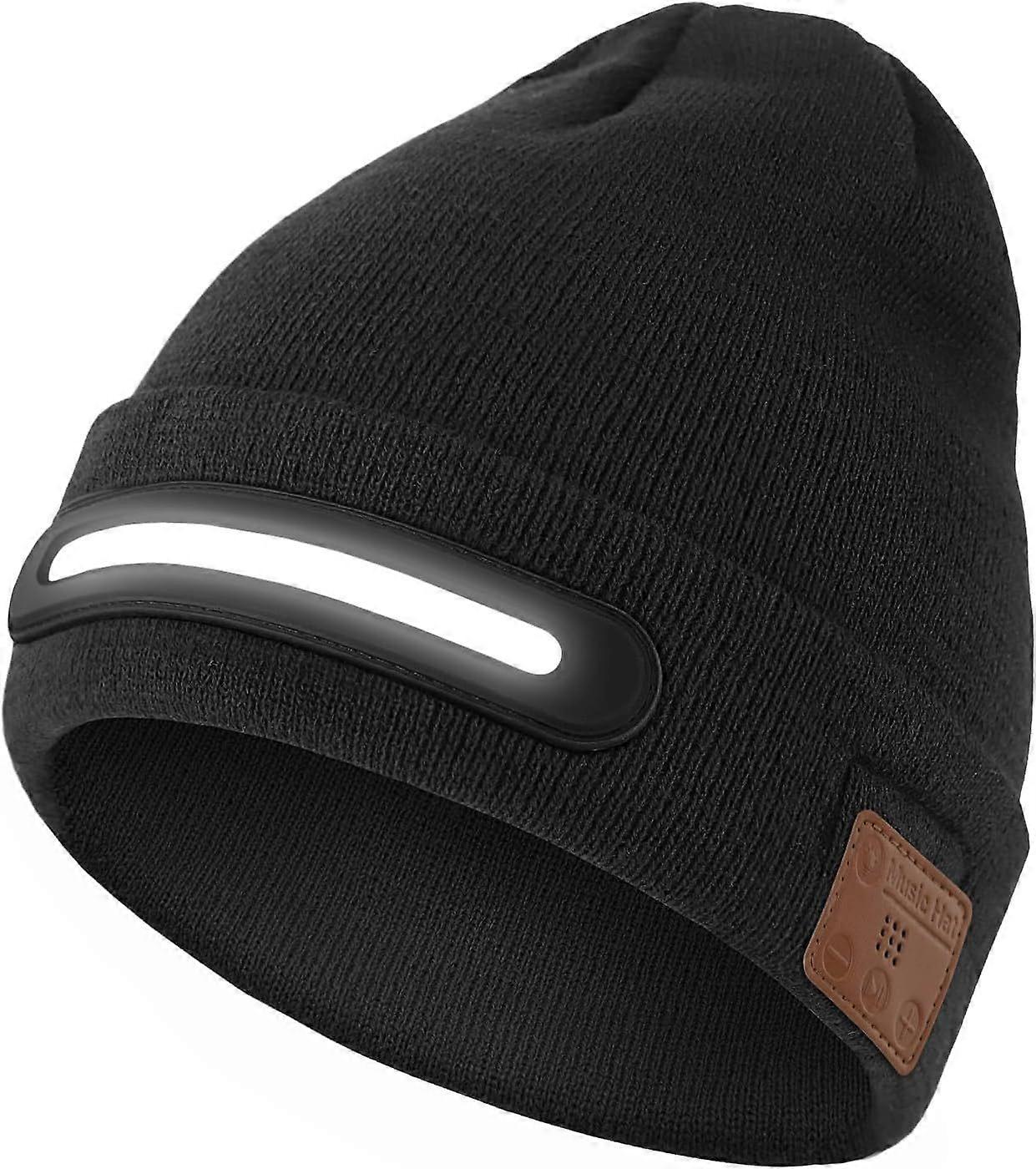 Bluetooth-muts met licht, LED-muts met ingebouwde luidspreker en microfoon