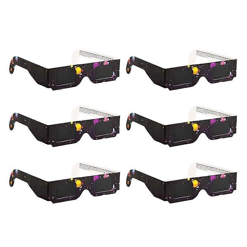 Solar Eclipse Glasses 6 Pack Compatible with Safe Sun Viewing Shades