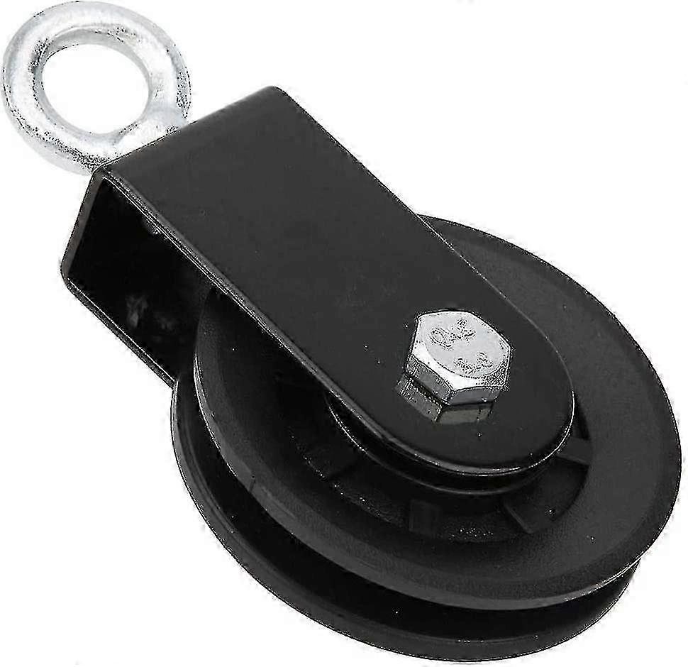 90mm Idler Pulley Block with 360° Rotating U-Bracket for Gym Equipment, Strength Training Pulley System SZRH