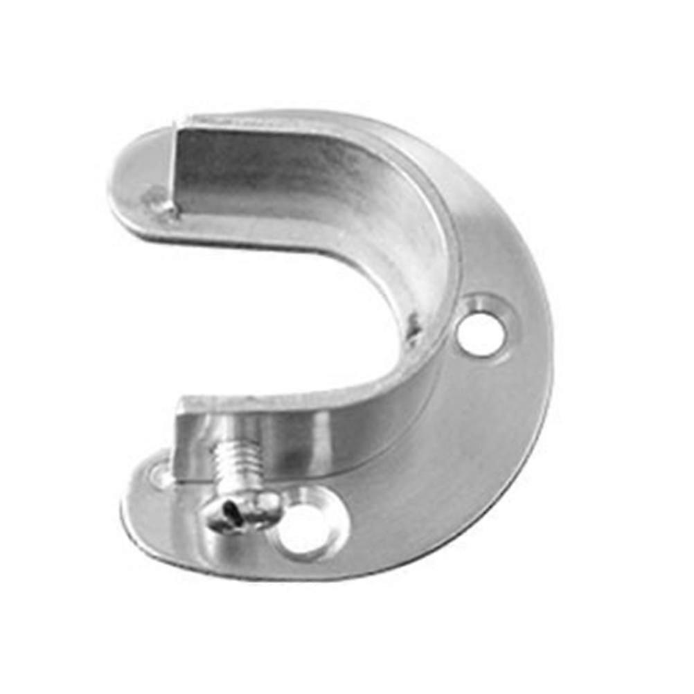 Hanging Curtain 6 Sets Stainless Steel Closet Pole Socket