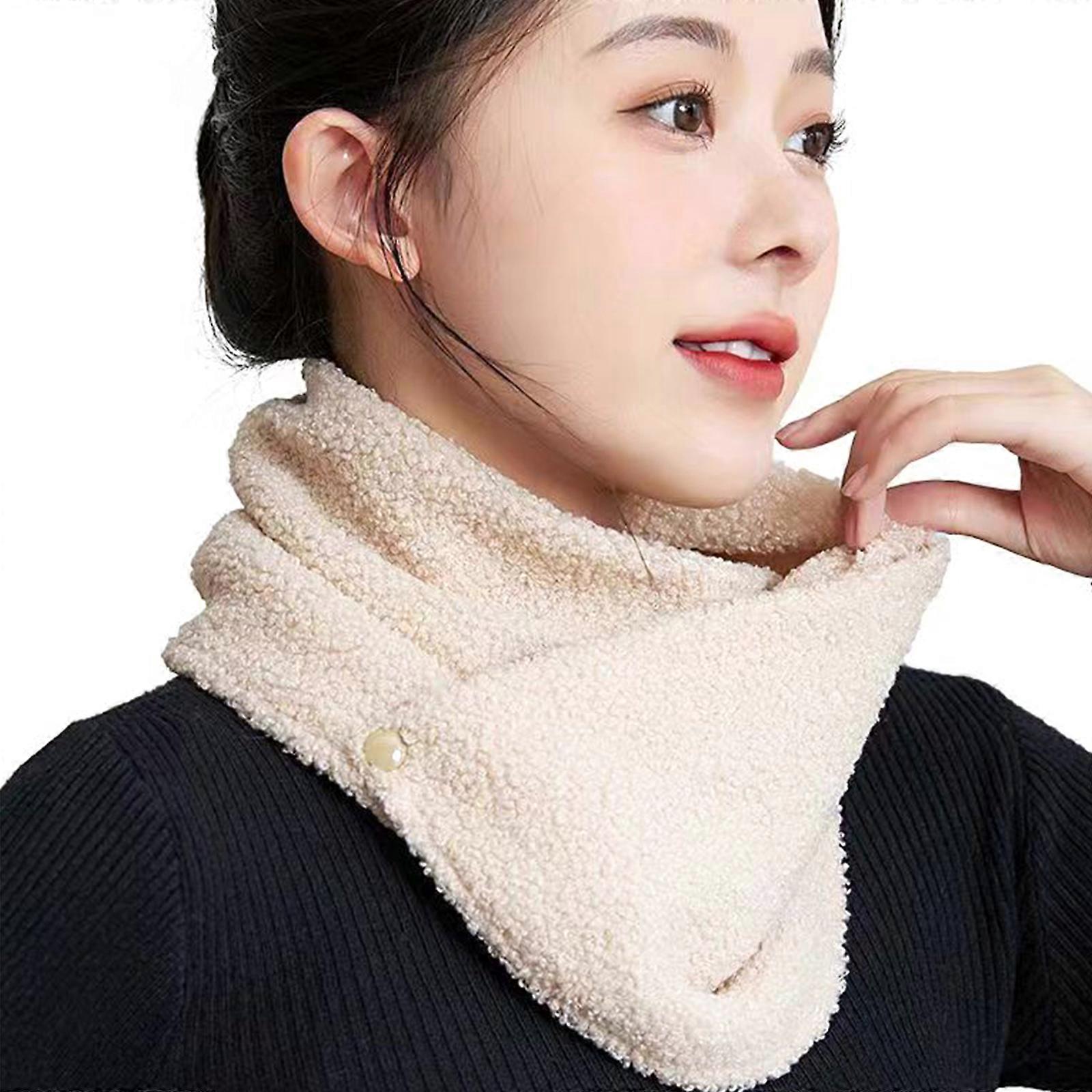 צמר עבה בנדנה צוואר צינור צעיף חורף אוזן חם צעיף צוואר חם צוואר מתכוונן צווארון חיצוני פנים סקי מסכת חאקי