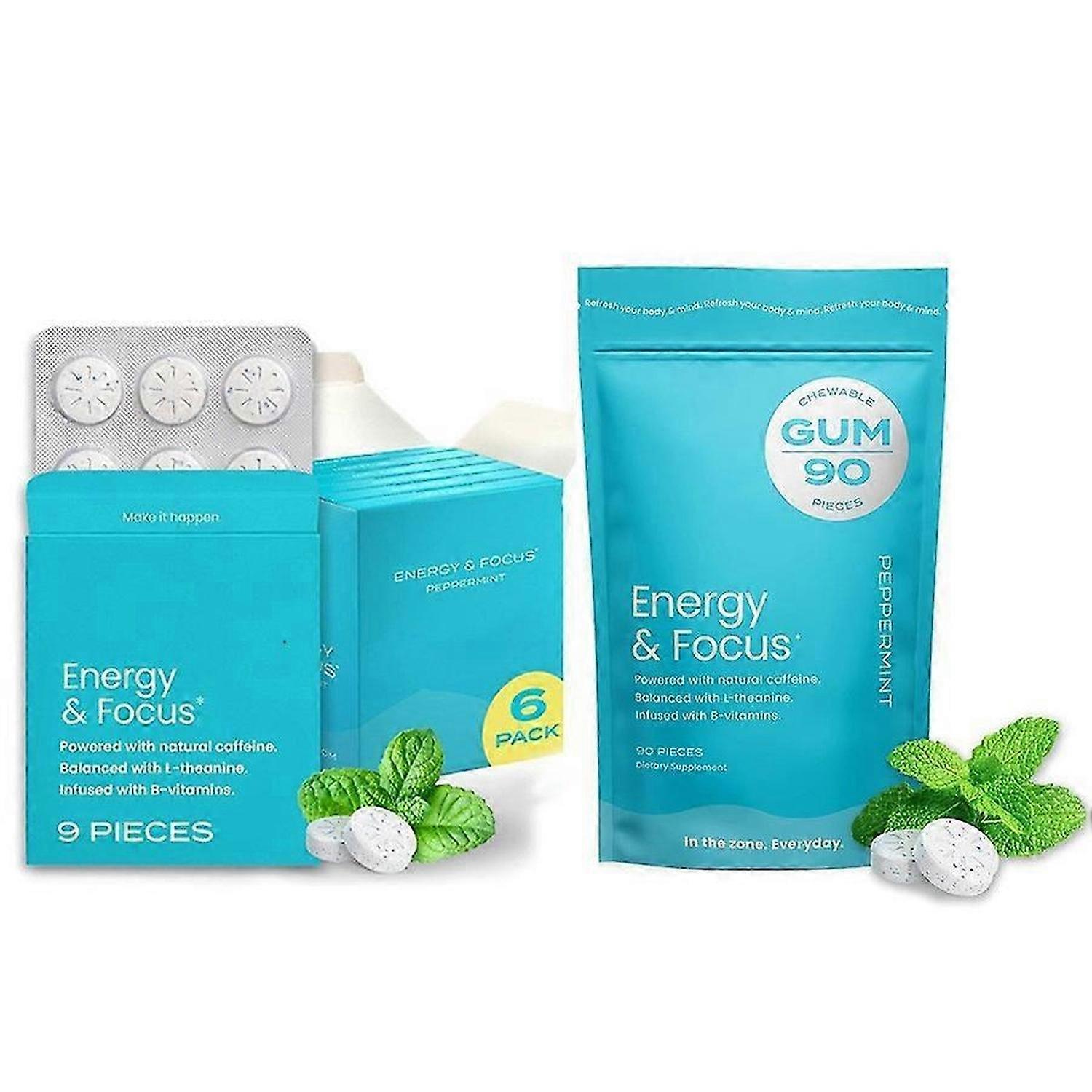 Energy & Focus Caffeine GUM Mint Candy Mint Candy