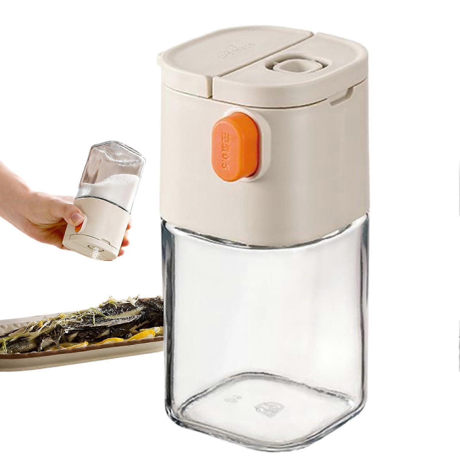 Seasoning Bottles Quantitative Precise Container Salt And Pepper Shakers With Double Nozzle For Kitchen Pantry Travel