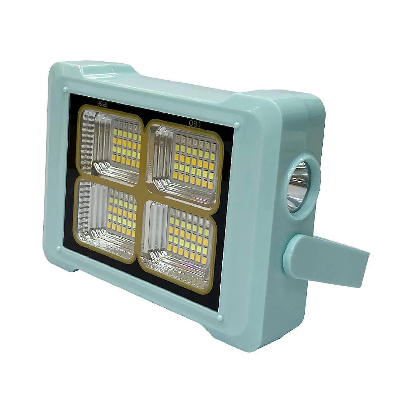 Infidev Portable Solar Work Lamp with USB Charging and Emergency Power for Outdoor Camping, Waterproof and High Brightness Light