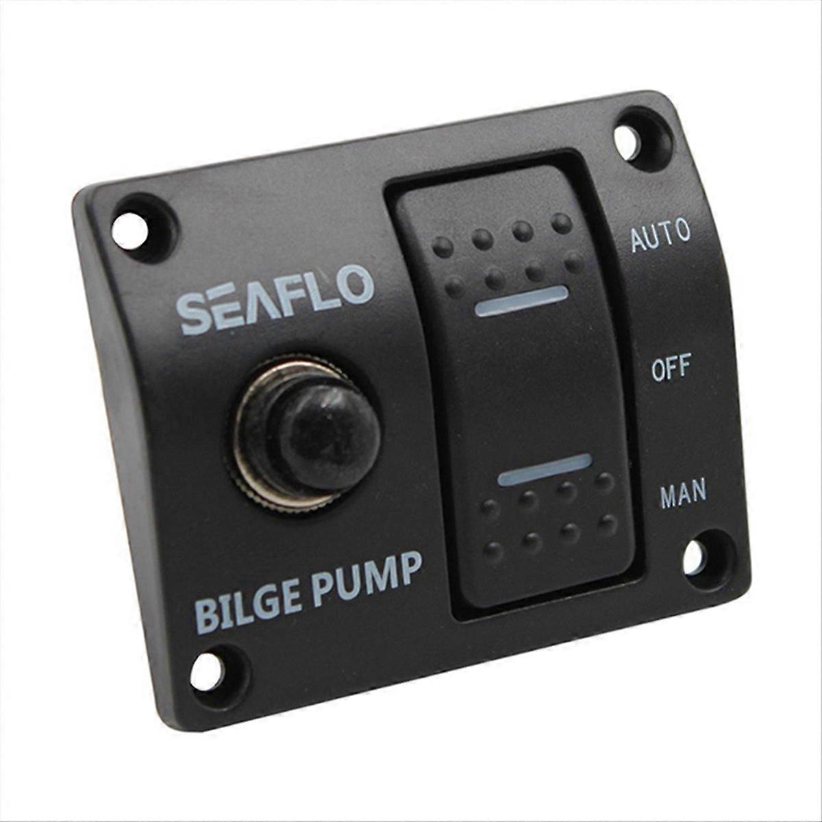 Bilge Pump Control Switch Automatic Pump Marine Panel Switch 3-WAY Switch Panel for Bilge Pump