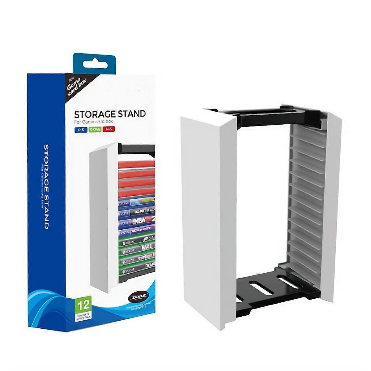 Game Storage Tower Stand 12Disc Game Discs Holder Storage Shelf