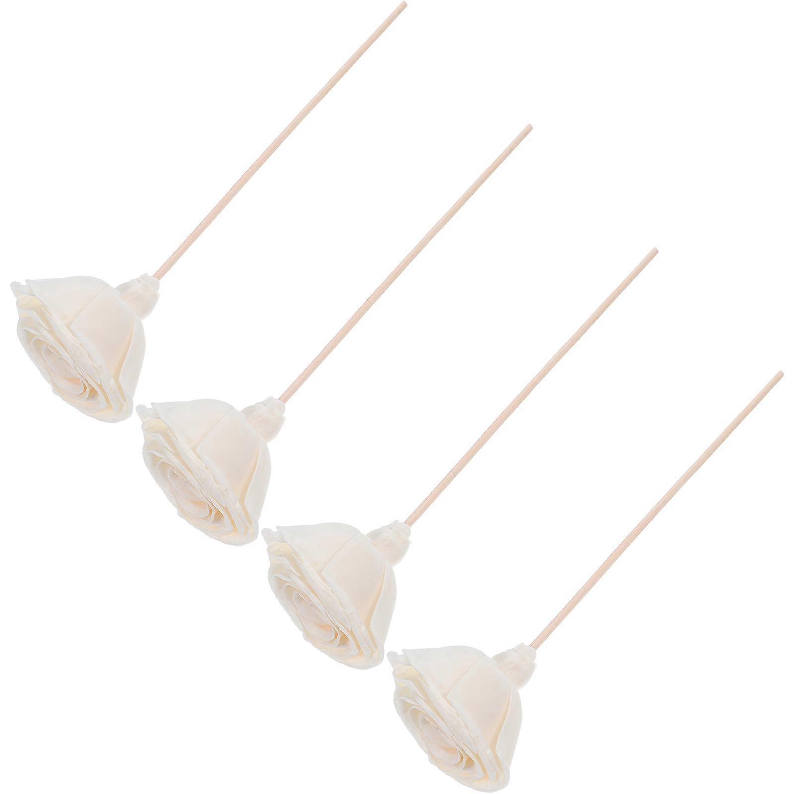 Home Aromatherapy Rattan Diffuser Sticks 4Pcs Natural Beige Scented Sticks