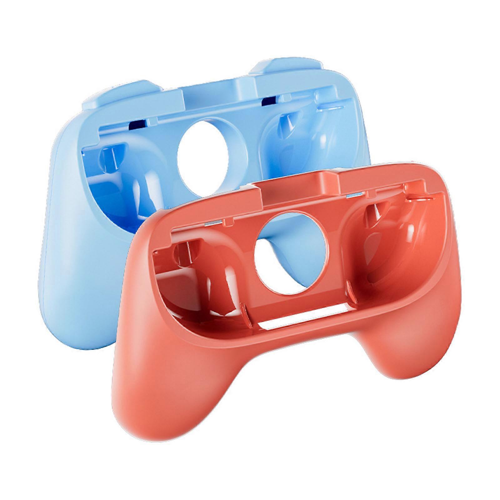 Lightweight ABS Gaming Handles Case Portable Not Slip Controller Grips Gaming Accessories Compatible for switch2  Orange and blue