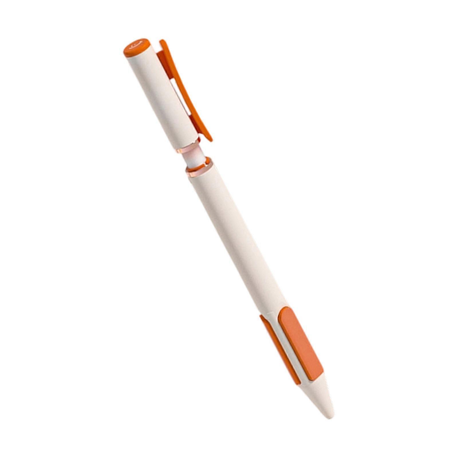 Comfort Grip Writing Pen With Postures Correction Design 2 Replaceable Refills For Study Work  Mas Orange