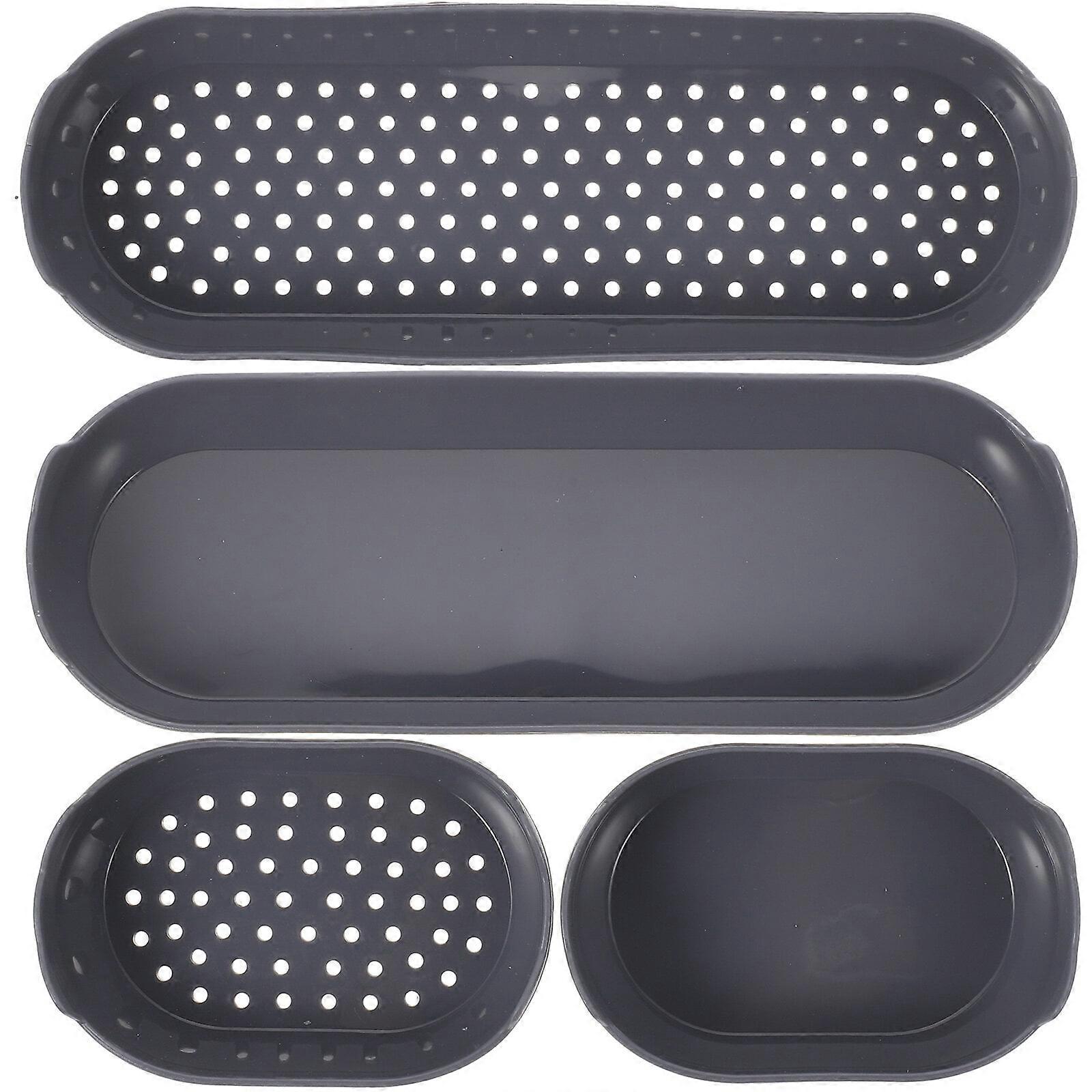 4Pcs Non-stick Bread Pans Kitchen Baking Pans Heat-resistant Silicone Molds Cake Accessory