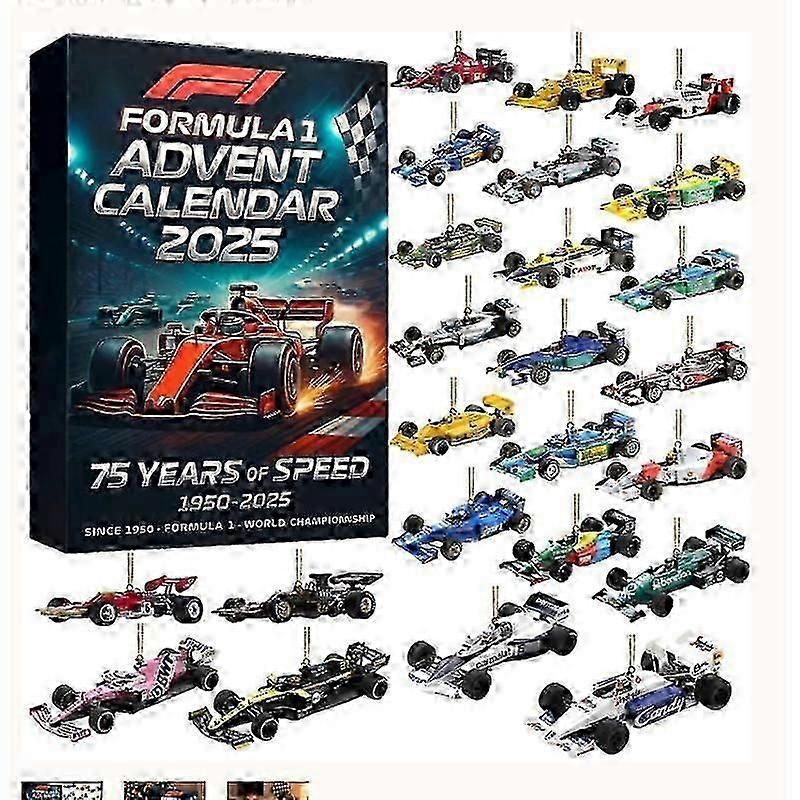 2025 Formula 1 Advent Calendar Blind Box  Racing Themed Christmas Countdown Gift