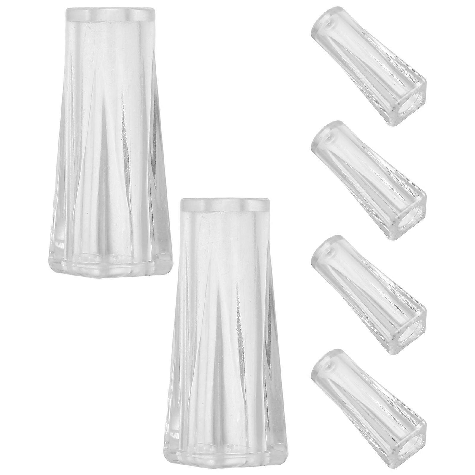 Transparent Plastic Window Blind Cord Tassels for Decorative Pull Cord Ends 6Pcs