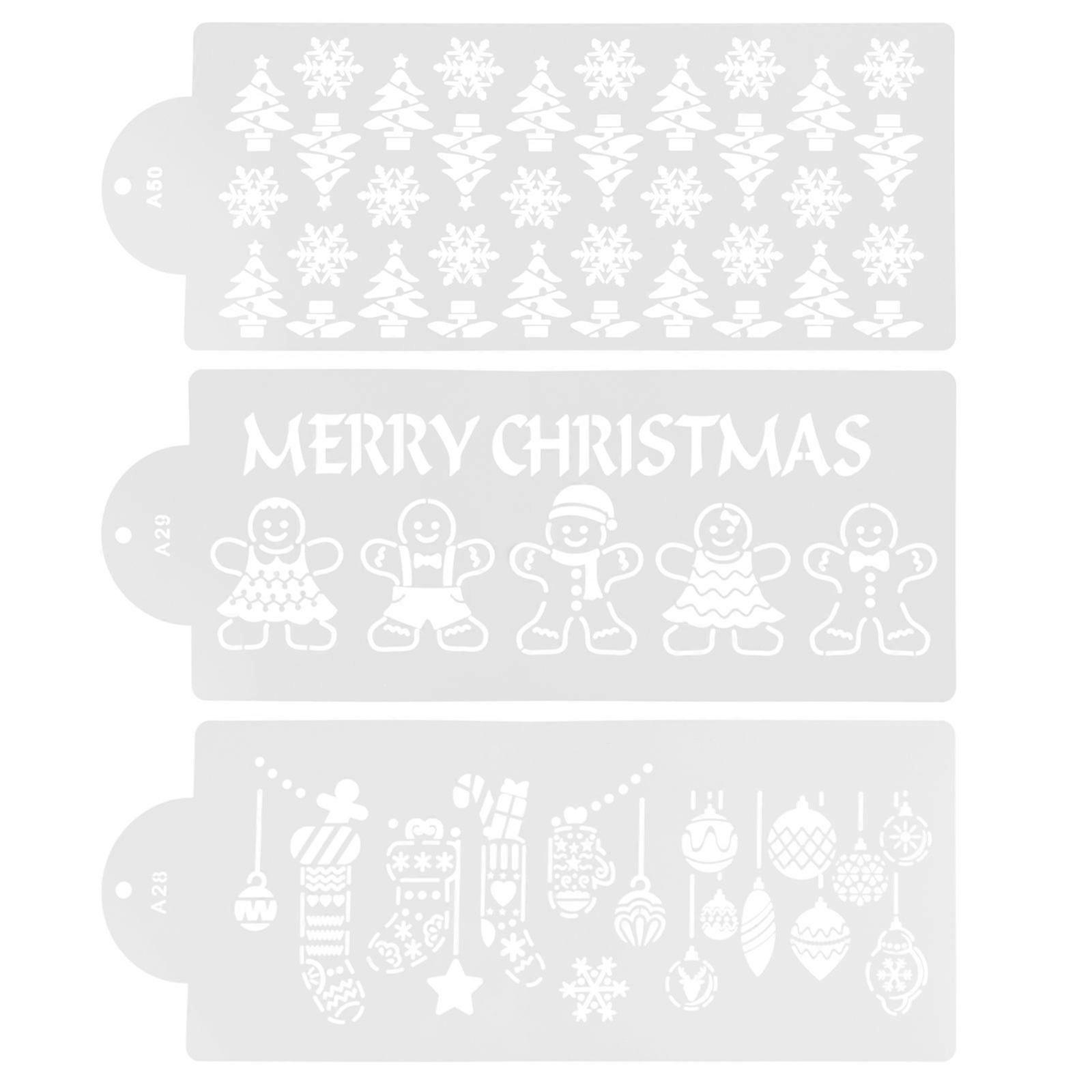 1 Set 3Pcs  Cake Molds Cake Decorating Stencils Cake Templates Cake Stencils