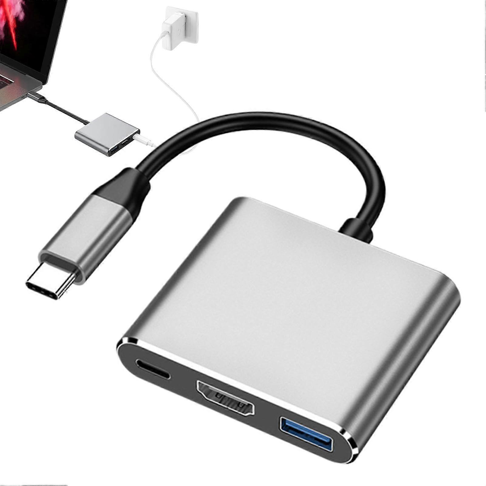 USB C Docking Station Hub with 3 USB 3.0 Ports, 4K HDMI, 100W PD Charging for PC and Tablet