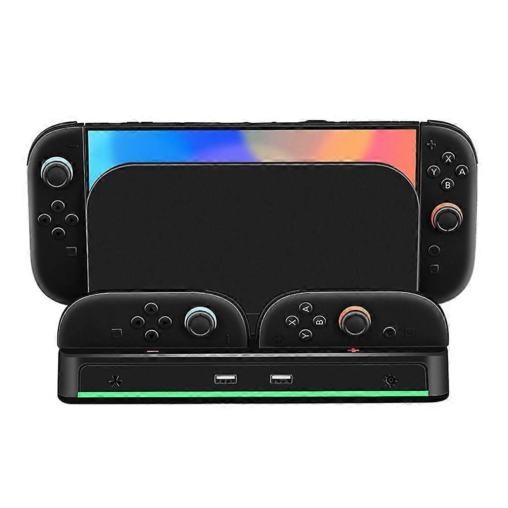 For Switch 2 Console Storage Charging and Cooling Base NS2 Left and Right Small Controller Charging Dock with RGB Light