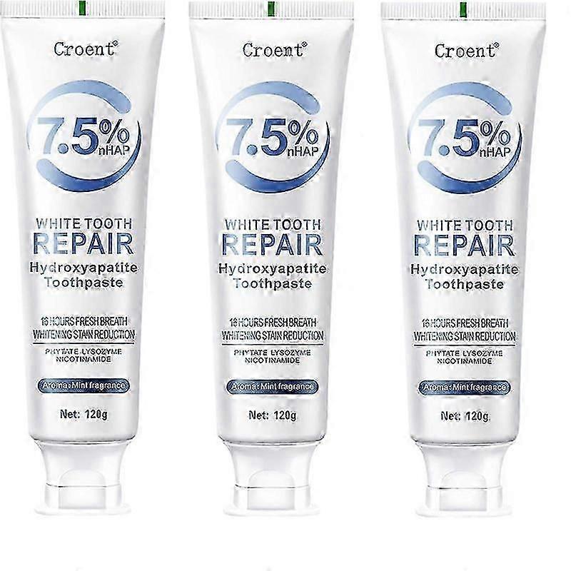 Hydroxyapatite Toothpaste for Sensitive Teeth, Enamel Protection, Fluoride Free, 100ml