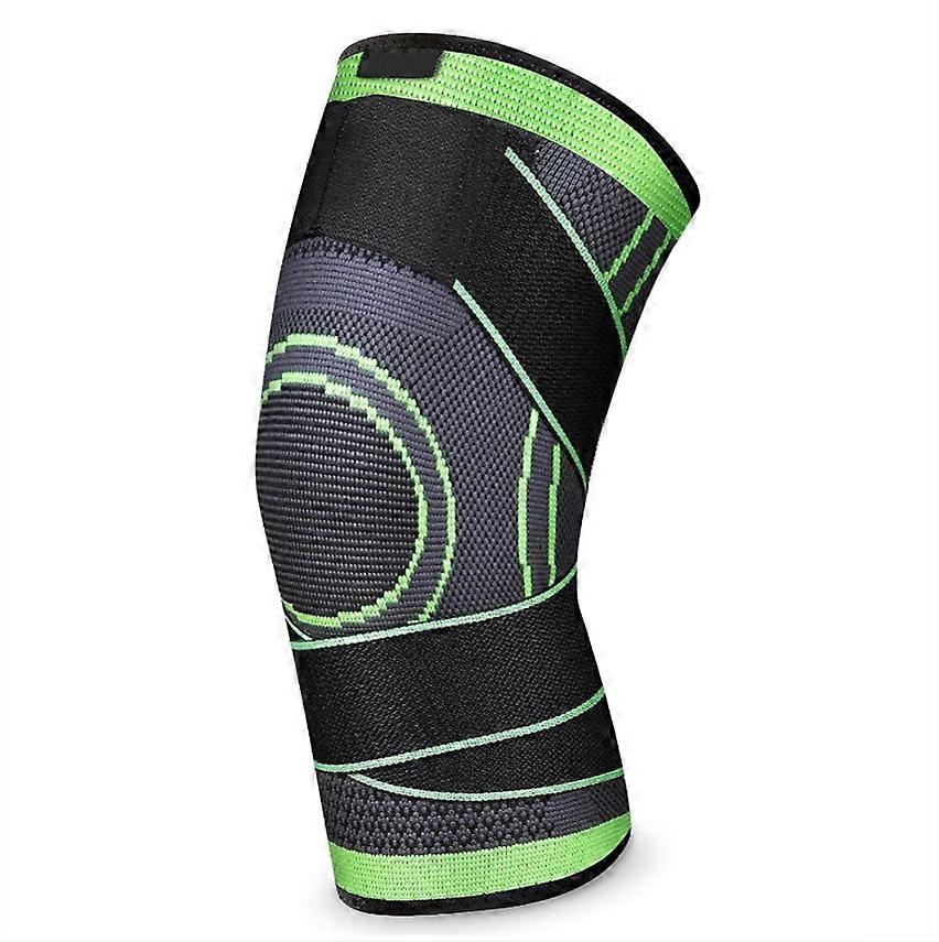 Knee Brace with 360° Protection and Adjustable Strap for Running and Injury Recovery