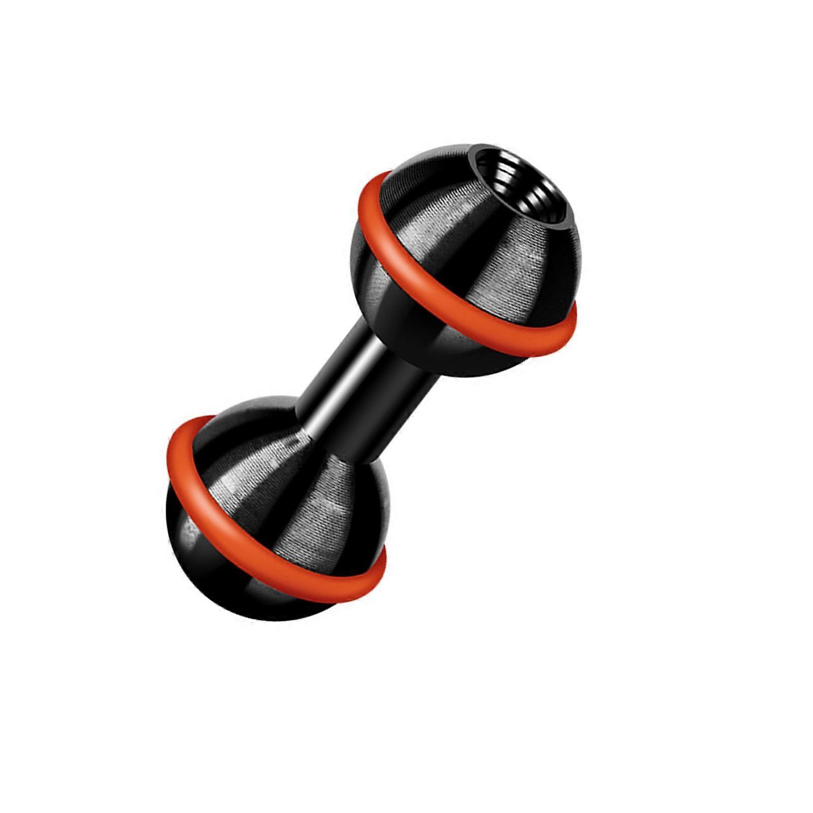 1in Ball Head Adapter Aluminum Alloy with M6 and 1/4inch Thread for Camera and Camcorder Mounts Multicolor