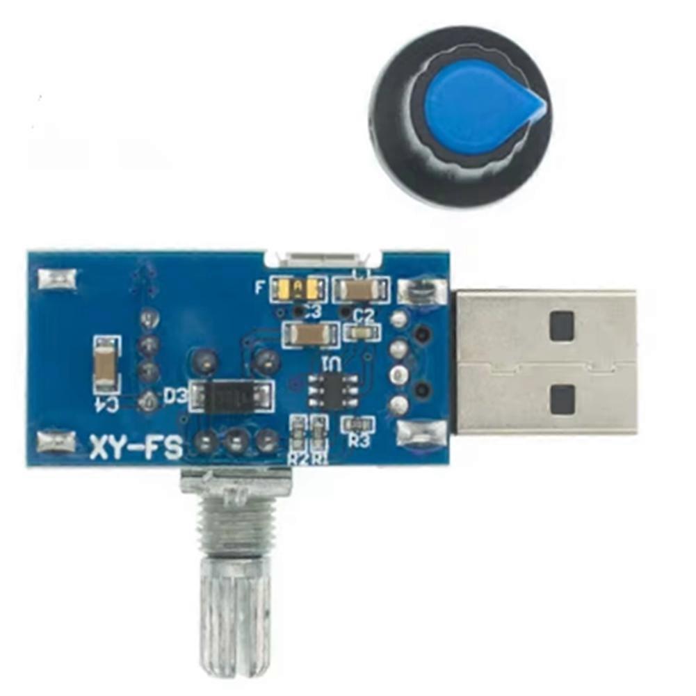 USB Fan Governor Wind Speed Controller Air Volume Regulator Cooling Mute Multi Function Fan Speed Switch Module DC 5V